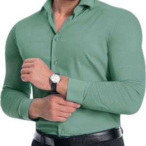 Express Men's Long Sleeved Stretch Slim Fit Dress Shirts 2XL